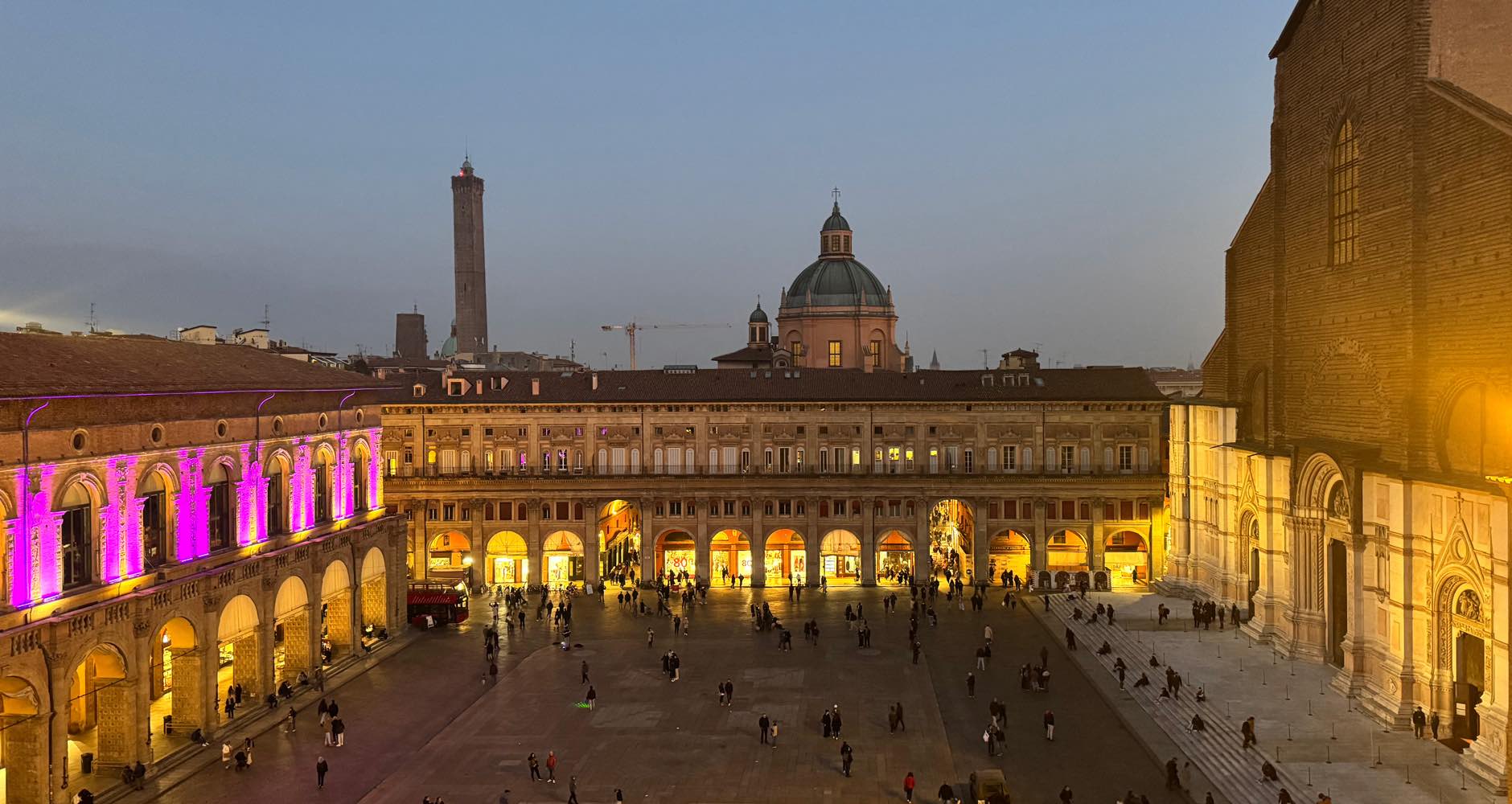 The vibrant and historic Piazza Maggiore