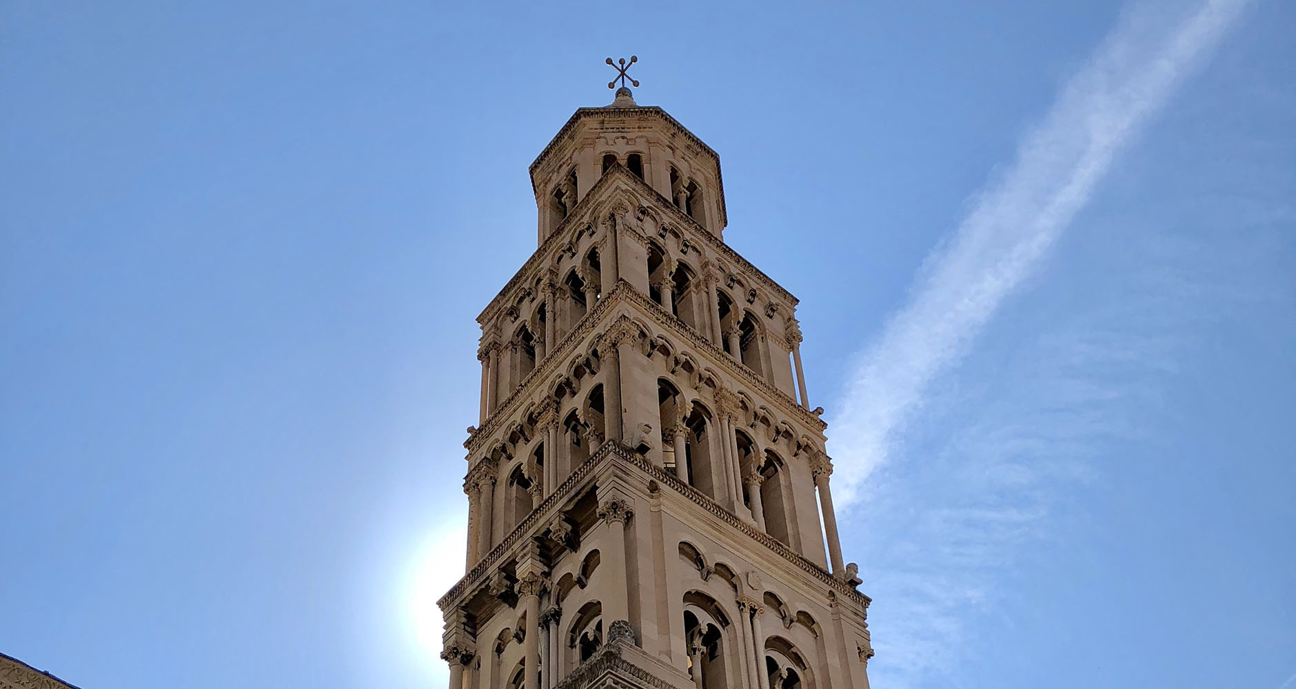 The striking Diocletians Palace in Split, Croatia