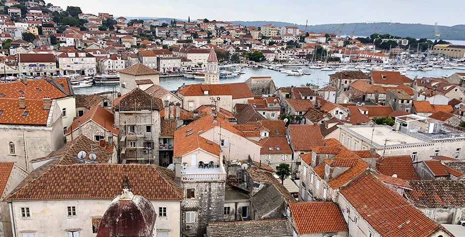 Views of the town of Trogir, Croatia