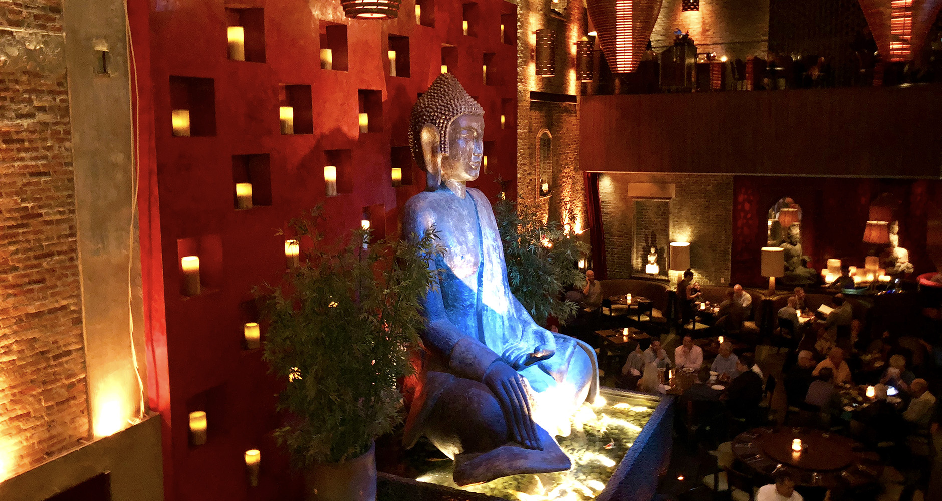 The massive buddha at Tao Asian Bistro, Las Vegas