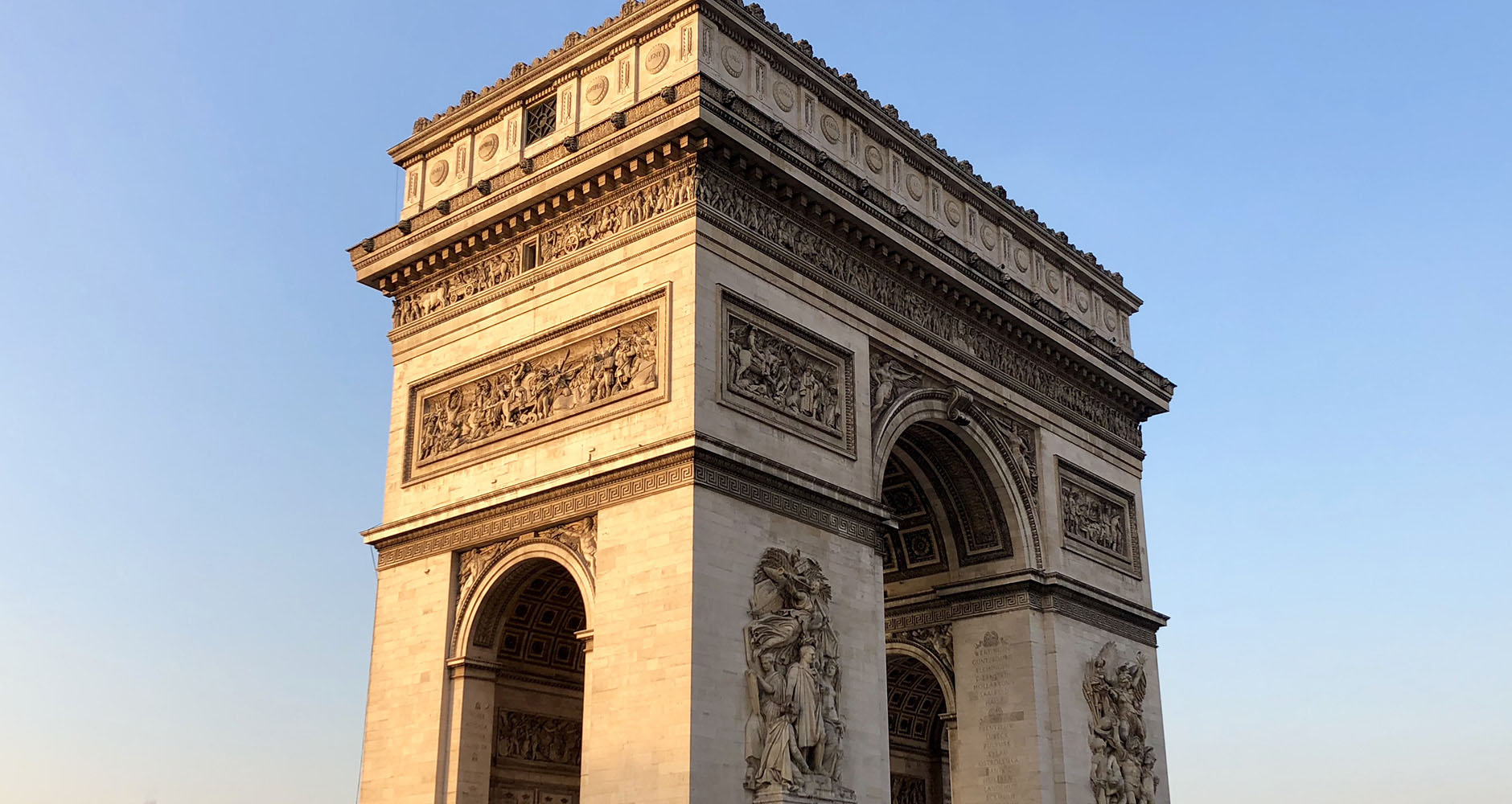 The famous Arc De Triomphe 