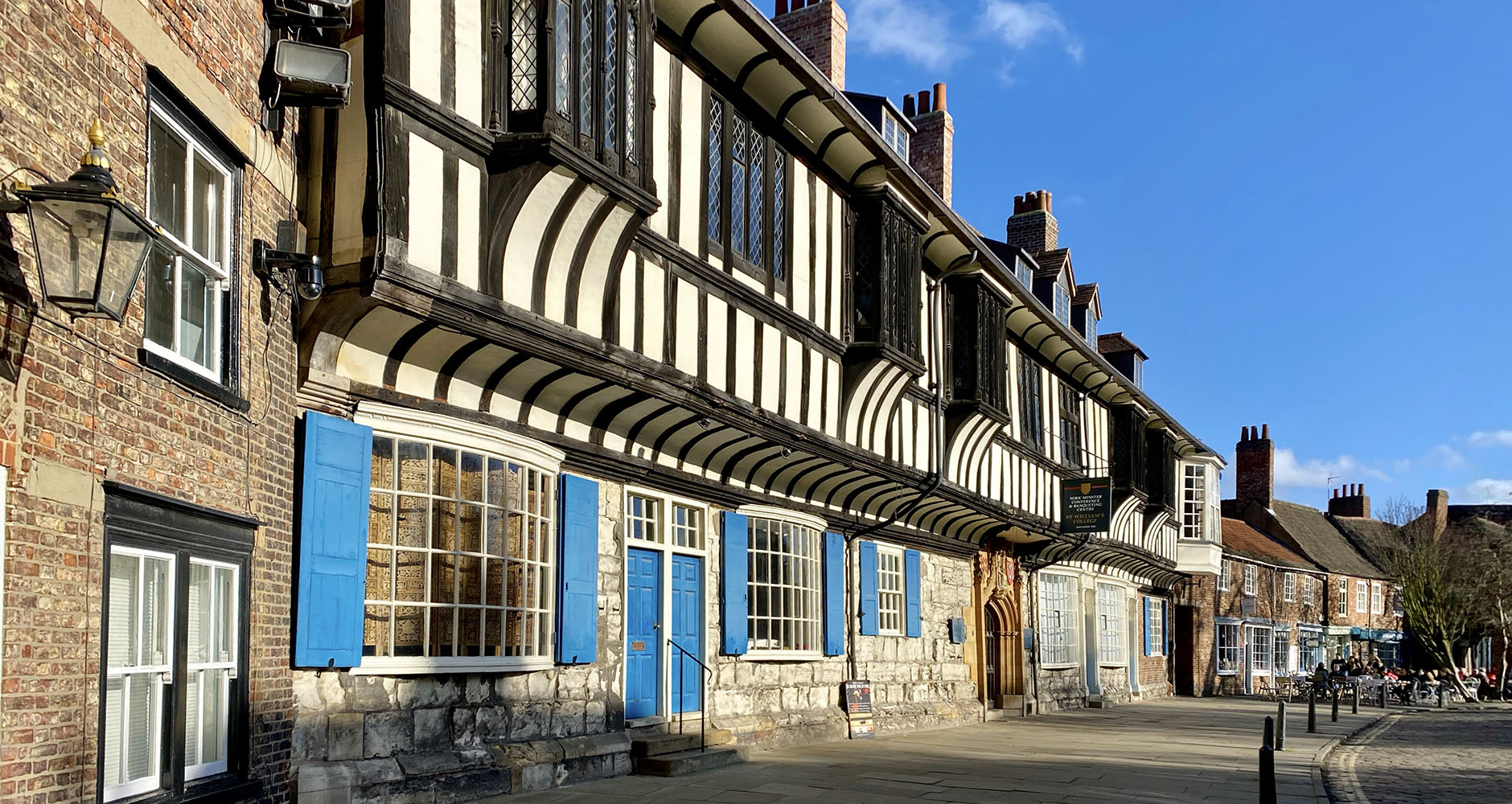 Picturesque cobbled lanes in York, England