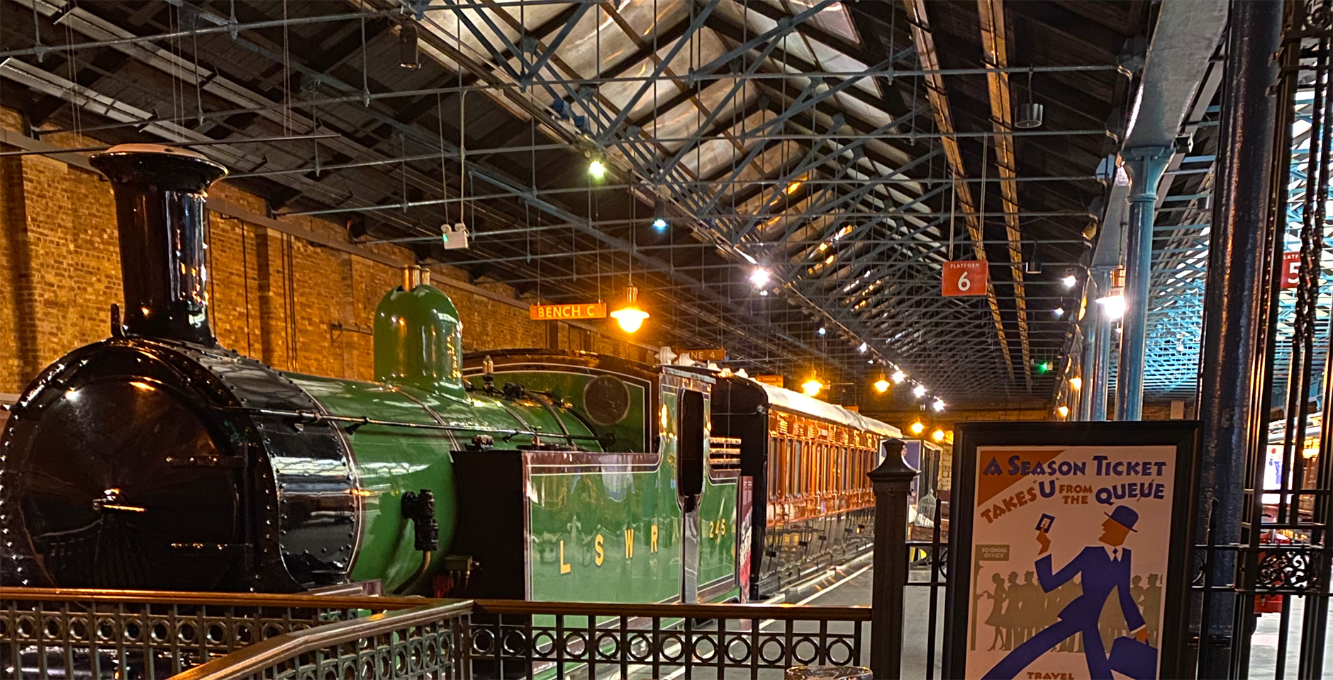 All aboard! Loved the old trains in York's National Railway Museum