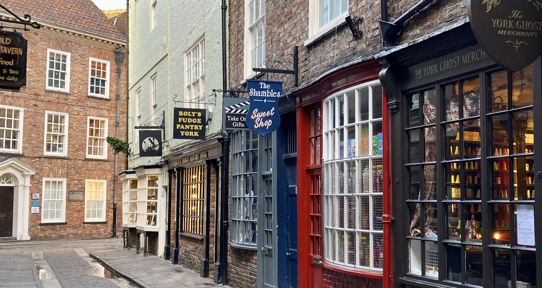 The famous narrow medieval street known as the Shambles